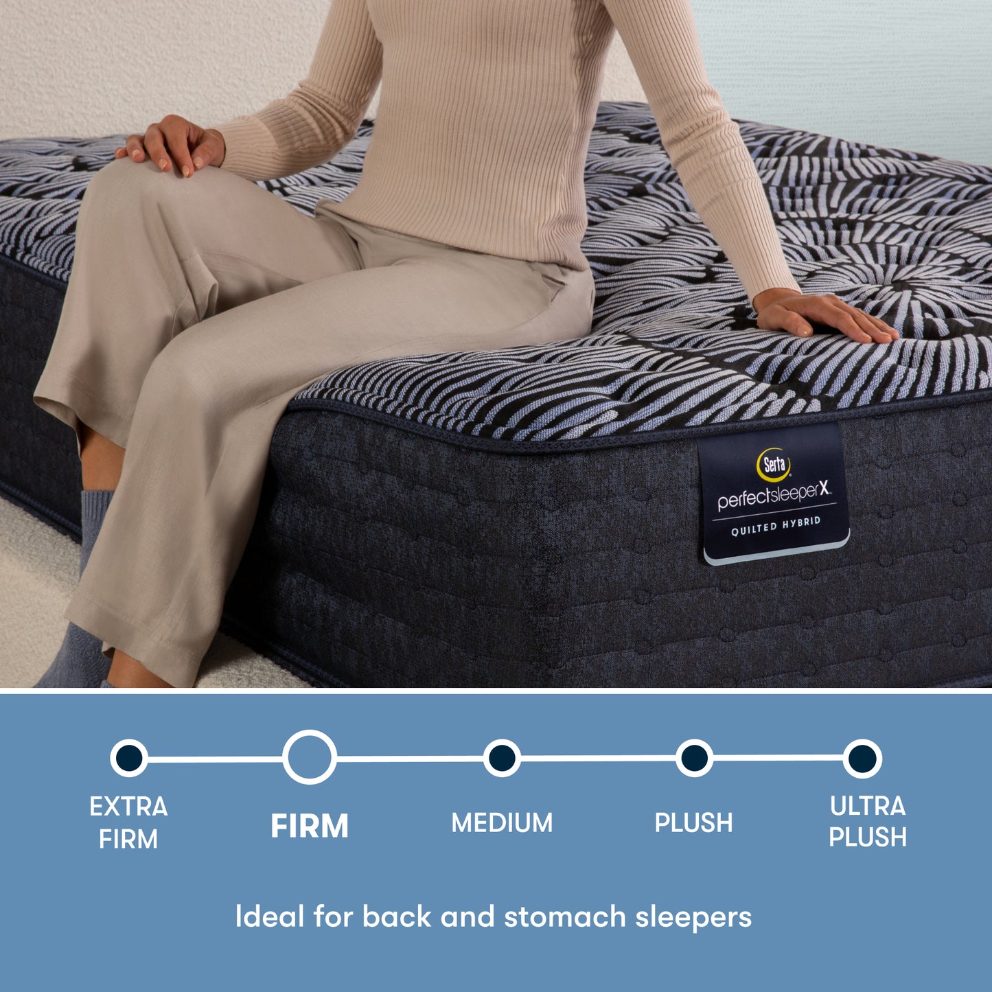 Serta Perfect Sleeper X Quilted Hybrid Firm