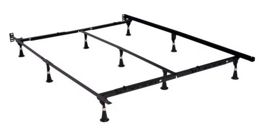 Adjustable Bed Frame w/ Glides: Queen & King Size